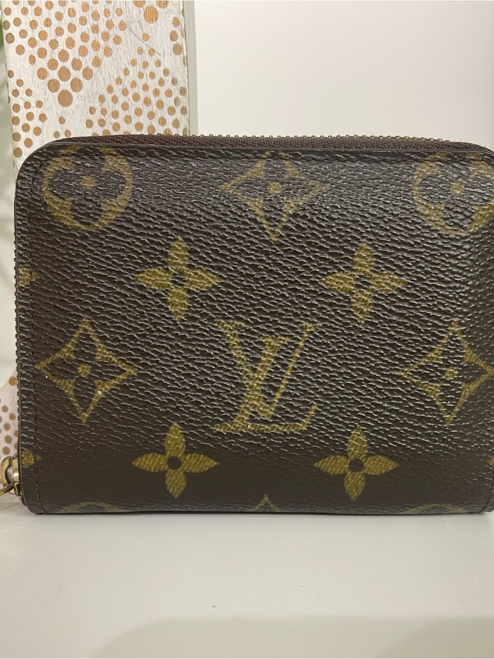 Louis Vuitton Monogram Zip Card Holder Wallet